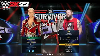 WWE 2K23 ROSTER SELECT SCREEN