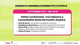 Giornata Mondiale Dermatite Atopica 2023 - Fattori ambientali, microbioma e comorbidità della DA