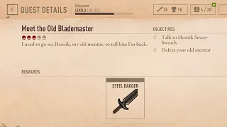 Elder scrolls Blades - Meet the old blade master