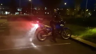 SUZUKI DR650RS BURNOUT 🔥