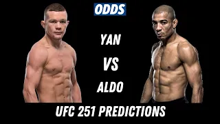 UFC 251 Predictions | Petr Yan vs Jose Aldo Picks and Best Bets | #fightisland | July 11, 2020