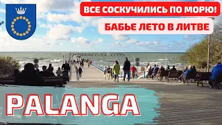 Palanga. Осенний курорт по́лон людей! Бабье лето. Литва #palanga