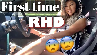 FIRST TIME RIGHT HAND DRIVE STICK SHIFT IN A NISSAN 180SX  (HILARIOUS!!)