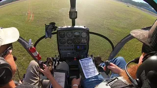 Takeoff to a Hover and Rapid  Deceleration - Schweizer 300.