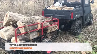 Yutrax Trailer review for your ATV / UTV! For homestead use (for our Polaris ranger UTV and ATV)