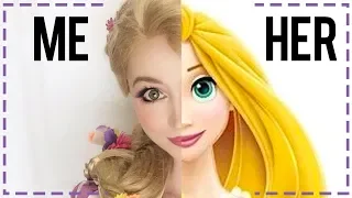 Tangled Transformation!  Rapunzel Makeup Tutorial