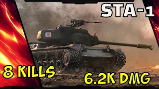 Beast wot replay STA-1 6.2k DMG 8 Kills - Лучший вот реплей STA-1 6.2k урона 8 фрага