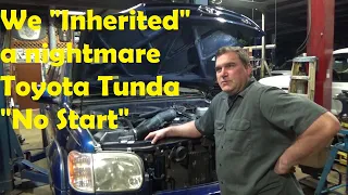 Toyota Tundra No Start, We "Inherited" from another shop. Sure why not, Toyota 2UZ-FE fixin time!