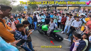 Zx10r ne Sabko Pagal krdiya💞Vasai Virar me Bawal Machaya💕Best Public Reactions for ZX10R💖