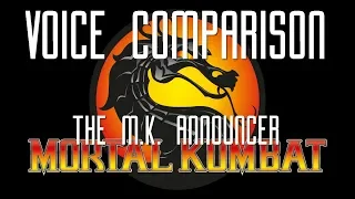 Voice Comparison: The M.K. Announcer (Mortal Kombat)