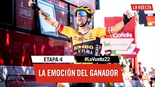 Winner's emotion - Stage 4 | #LaVuelta22