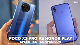 POCO X3 PRO VS HONOR PLAY SPEED TEST COMPARISON 2021.