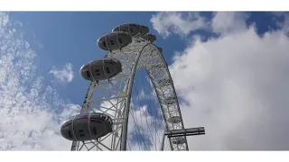 Лондонский Глаз, London Eye, прогулка возле Колеса Обозрения Вестминстерский мост. Великобритания.