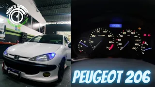 PEUGEOT 206 - LED NO PAINEL E NOS BOTÕES!! RESULTADO TOP 🔥