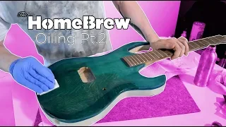 Using Oil To Finish a Stained Guitar (Crimson Guitars Guitar Finishing Oil)