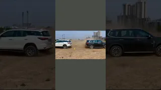 Toyota fortuner VS Mg gloster tug of war 🔥🔥 #shorts  #fortuner #gloster