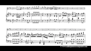 Mozart Flute Concerto in D major K.314 Movement III - piano accompaniment