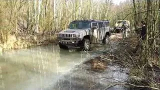 Hummer H2 in action. Milovice CZ