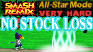 Smash Remix - All-Star Mode Gameplay with Falco (VERY HARD) No Stock Loss