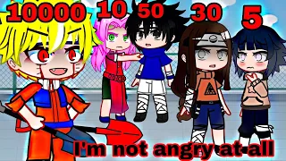 Everyone’s Anger Level will be Public Today 💢 || Naruto meme || Gacha Club