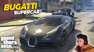 Stealing a BUGATTI SUPERCAR sa GTA 5!! (big time) | Billionaire City RP