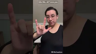 I love you in American Sign Language