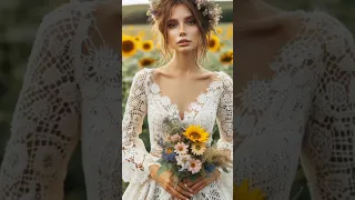 Most beautiful crochet wedding dress (share ideas) #crochet #design