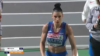 Ivana Vuleta Women's Long Jump Finals at 2023 European Indoor Athletics Championships in Istanbul