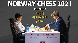 Magnus Carlsen vs Aryan Tari | Norway Chess 2021 | Round - 2