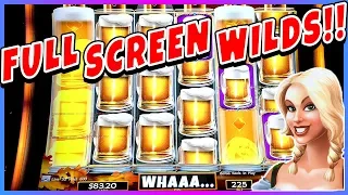 ★RARE 🍺 FULL SCREEN WILDS 🍺 BIG WIN | Heidis Bier Haus Slot Machine Bonus