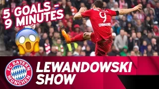 5⃣  Goals in 9⃣  Minutes: Lewandowski Show | Time Lapse | FC Bayern - VfL Wolfsburg