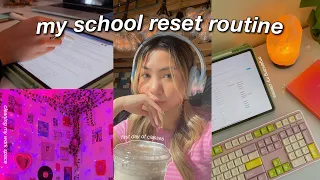 my school reset routine 📚✨organizing classes, productive first days, decluttering work spaces