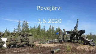 Finnish artillery 152 K89 near Rovaniemi 2020