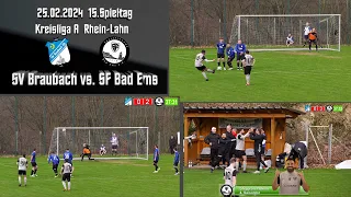 Kreisliga: Tor per direkt verwandeltem Freistoß! SV Braubach vs. SF Bad Ems