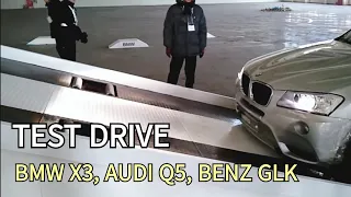 BMW X3, AUDI Q5, BENZ GLK 4 Wheel Test Drive