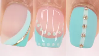 NEW EASY SPRING/SUMMER NAIL DESIGNS 2024 | turquoise nails, chrome nails, diy nail art at home