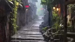 The sound of rain for rest and relaxation