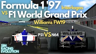 Formula 1 '97 (PS1) vs F1 World Grand Prix (N64) | Interlagos | Williams FW19