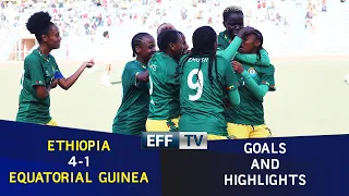 ETHIOPIA 4-1 EQUATORIAL GUINEA (5-2 on Agg) - extended highlight #FIFAU20WWCQ