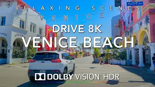 Los Angeles Downtown to Venice Beach California Scenic Driving Tour [8K HDR] 60fps