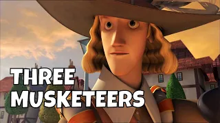 THREE MUSKETEERS full movie | 3d animation movies | animated movies in English