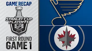 Bozak’s late goal leads Blues past Jets in Game 1