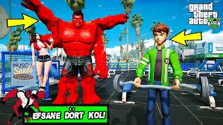 GENÇ BEN 10 OLUYORUZ VE SPOR SALONUNDA VÜCUT GELİŞTİRİYORUZ!(DÖRT KOL OLDUK!) - GTA 5