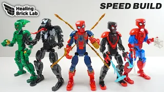 All LEGO Marvel Spider Man Figures sets Compilation/Collection Speed Build