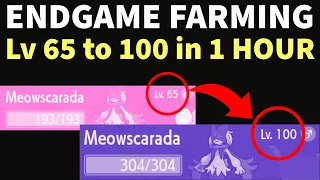 The BEST ENDGAME EXP Farming - Get to Level 100 in 1 Hour [Pokemon Scarlet Violet]
