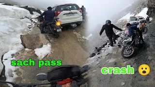 Part 1 chamba to sach pass ride || ns 200 crash😰