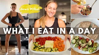 What I Eat in a Day after losing 90lbs | Healthy Recipe Ideas