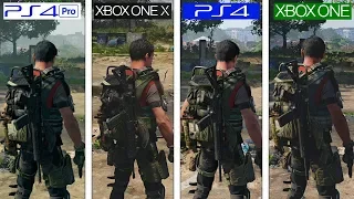 The Division 2 | ONE X vs PS4 Pro vs ONE vs PS4 | 4K Graphics Comparison