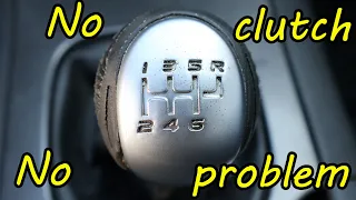 How to drive a manual transmission without using the clutch, in case you broke it like I did!