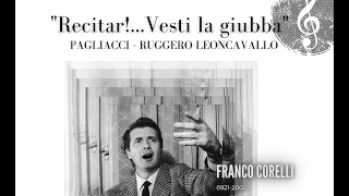 "Recitar! Vesti la giubba" I Pagliacci, R. Leoncavallo - Franco Corelli
